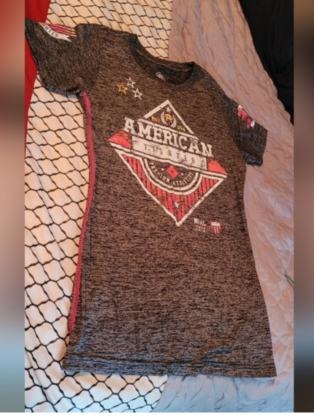2 NWOT American Fighter Graphic T-Shirts BUCKLE WOMENS LARGE NEVER WORN PERFECT